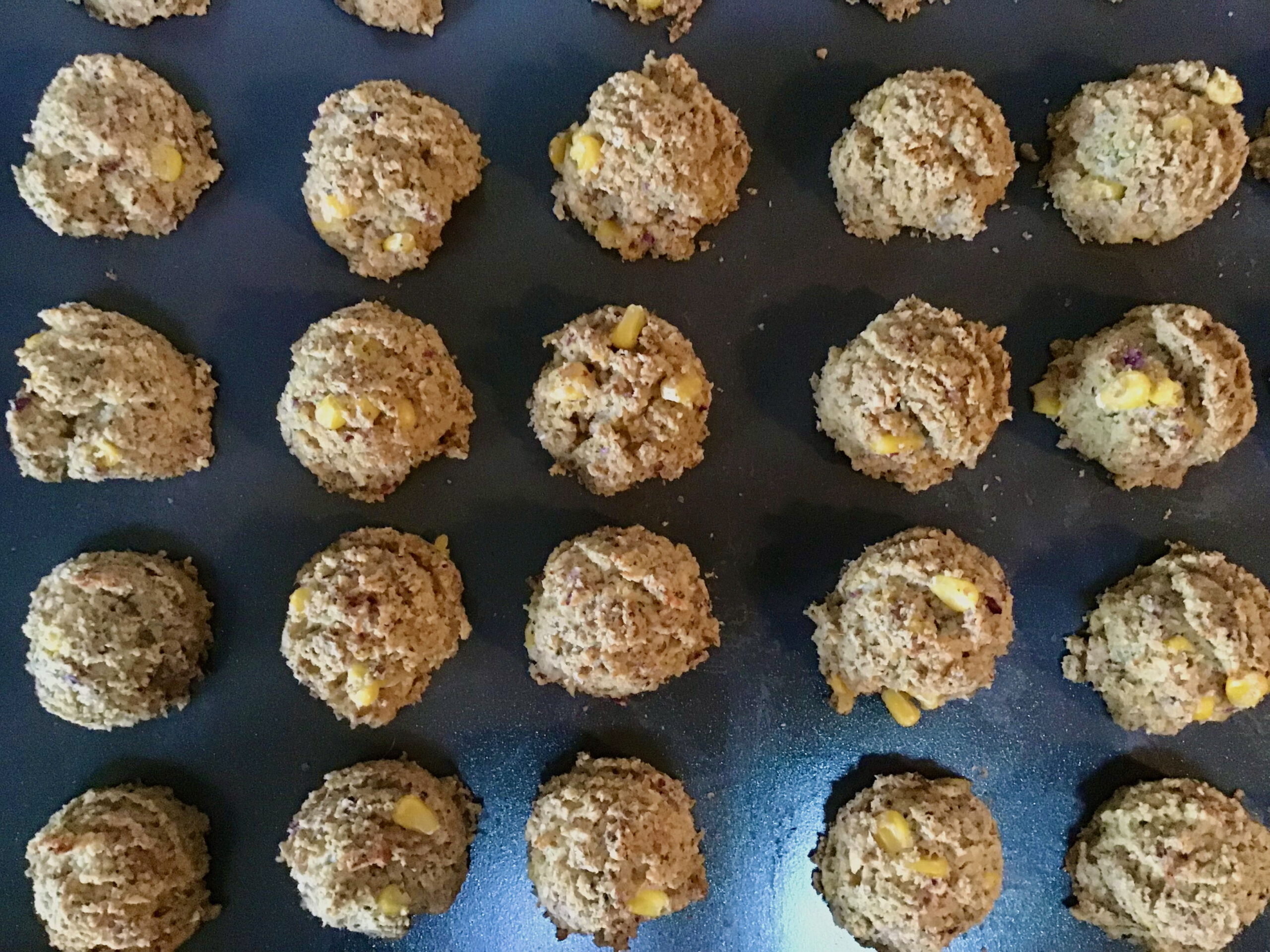 Baked Falafel with Sprouted Chickpeas